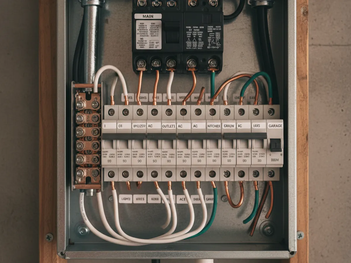 Panel Upgrades detail work by a licensed electrician in Crest, CA